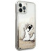 Originálne puzdro KARL LAGERFELD KLHCP12MGCFD pre iPhone 12 / 12 PRO (Liquid Glitter Choupette Fun / gold)