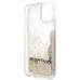 Originálne puzdro KARL LAGERFELD KLHCP12MGCFD pre iPhone 12 / 12 PRO (Liquid Glitter Choupette Fun / gold)