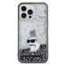 Originálne puzdro KARL LAGERFELD KLHCP13LLKCNSK pre iPhone 13 Pro (Liquid Glitter C / transparentné)