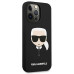 Originálne puzdro KARL LAGERFELD KLHCP13XSLKHBK pre iPhone 13 PRO MAX (silikónové K. Head / čierne)