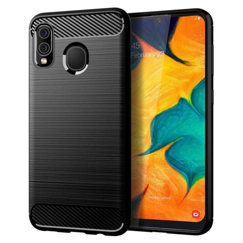 Puzdro CARBON pre HUAWEI P Smart 2019 čierne