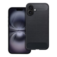 Puzdro CARBON pre IPHONE 16 Plus čierne