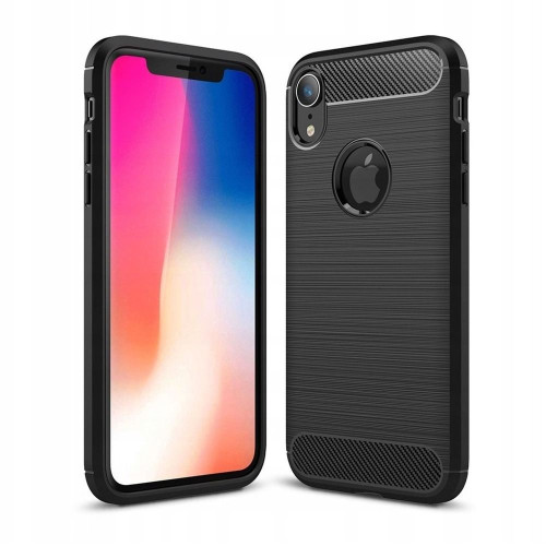 Puzdro CARBON pre IPHONE XR čierne