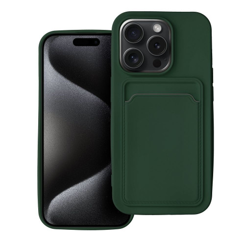 puzdro CARD pre IPHONE 15 Pro green