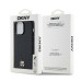 Puzdro DKNY pre IPHONE 13 Pro kompatibilné s MagSafe DKHMP13LPSHRPSK (DKNY HC MagSafe Pu Repeat Pattern W/Stack Logo) čierne