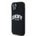 Puzdro DKNY pre IPHONE 14 kompatibilné s MagSafe DKHMP14SSNYACH (DKNY HC MagSafe Silicone W/White Arch Logo) čierne