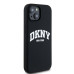 Puzdro DKNY pre IPHONE 14 kompatibilné s MagSafe DKHMP14SSNYACH (DKNY HC MagSafe Silicone W/White Arch Logo) čierne