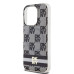 Puzdro DKNY pre IPHONE 14 Pro kompatibilné s MagSafe DKHMP14LHCPTSK (DKNY HC MagSafe PC TPU Checkered Pattern W/Printed Stripes) čierne