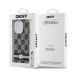 Puzdro DKNY pre IPHONE 14 Pro kompatibilné s MagSafe DKHMP14LHCPTSK (DKNY HC MagSafe PC TPU Checkered Pattern W/Printed Stripes) čierne