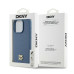 Puzdro DKNY pre IPHONE 15 Pro kompatibilné s MagSafe DKHMP15LPSHRPSB (DKNY HC MagSafe Pu Repeat Pattern W/Stack Logo) modré