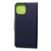 Puzdro Fancy Book pre IPHONE 15 navy / lime