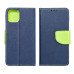 Puzdro FANCY Book pre SAMSUNG A12 navy/lime