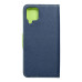 Puzdro FANCY Book pre SAMSUNG A12 navy/lime