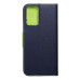 Puzdro Fancy Book pre XIAOMI Redmi NOTE 12S navy / lime