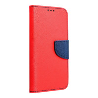 Puzdro Fancy Book pre XIAOMI Redmi NOTE 13 4G červené / námornícke