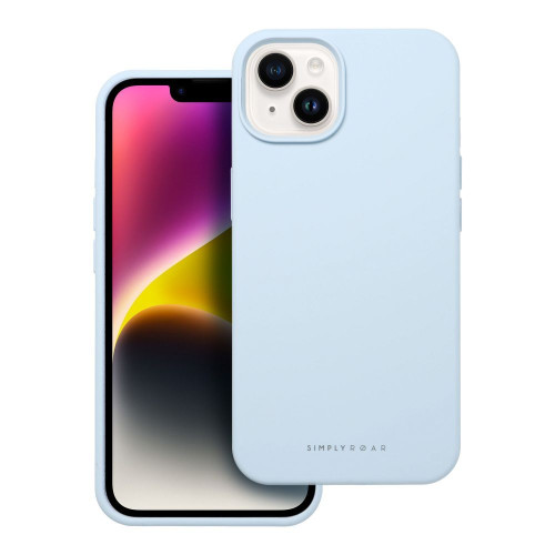 Puzdro Roar Cloud-Skin - pre iPhone 14 Light Blue