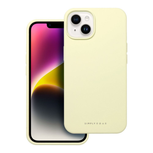 Puzdro Roar Cloud-Skin - pre iPhone 14 Light Yellow