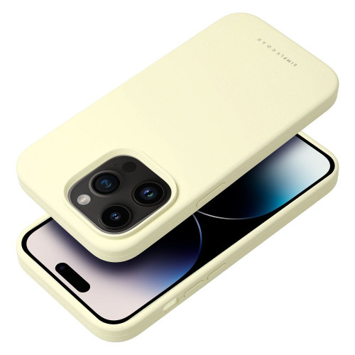 Puzdro Roar Cloud-Skin - pre iPhone 14 Pro Light Yellow