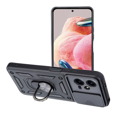 Puzdro SLIDE ARMOR pre XIAOMI Redmi NOTE 12 5G čierne