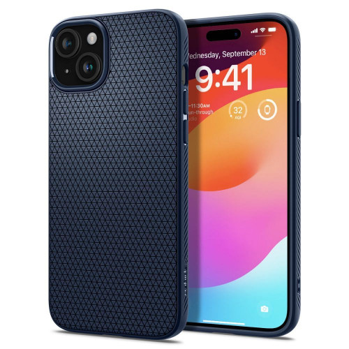 Puzdro SPIGEN Liquid Air pre IPHONE 15 navy blue