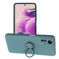 SILIKÓNOVÉ puzdro s krúžkom pre XIAOMI Redmi NOTE 12S zelené