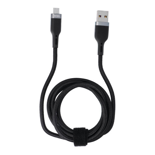 WiWU - Dátový kábel radu Platinum Wi-C019 USB A na Micro USB 3A 1,2 m - čierny