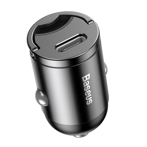 Baseus auto adaptér  Tiny Star s rýchlonabíjaním 1x USB-C 30W (VCHX-B0G ) šedý