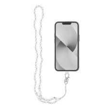 Šnúrka na mobilný telefón CRYSTAL DIAMOND - biela