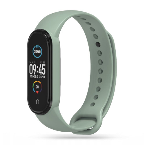 Silikonový remienok pre Xiaomi Mi Smart Band 5 / 6 / 6 NFC / 7 Olive