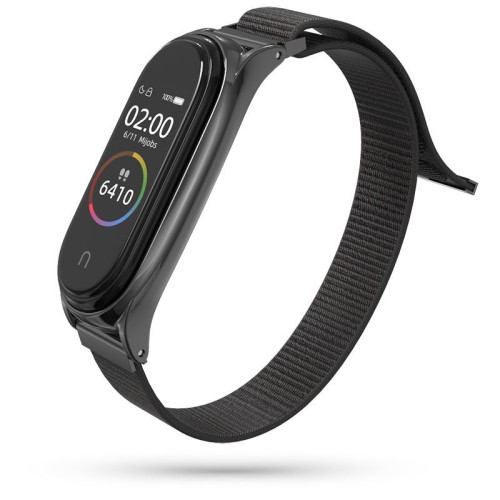 Látkoý remienok pre Xiaomi Mi Smart Band 5 / 6 / 6 NFC Black