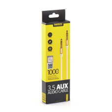 Remax Audio AUX kábel 3,5mm jack 1m biely